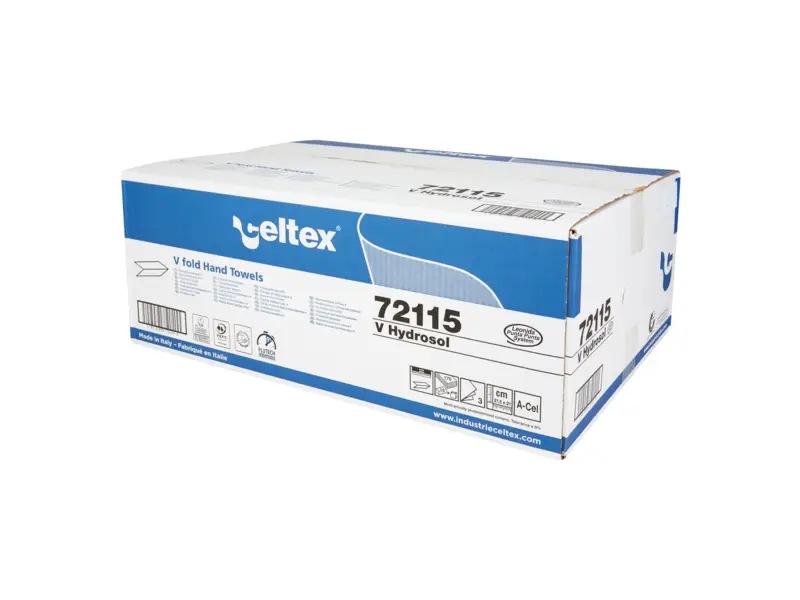 Handdoekpapier V-fold flushable 3-laags 21 x 21,5 cm 15 x 170 sheets