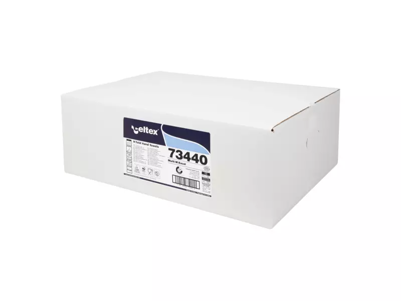 Handdoekpapier M-fold cellulose wit 3-laags 36 x 21,5 cm 18 x 100 sheets