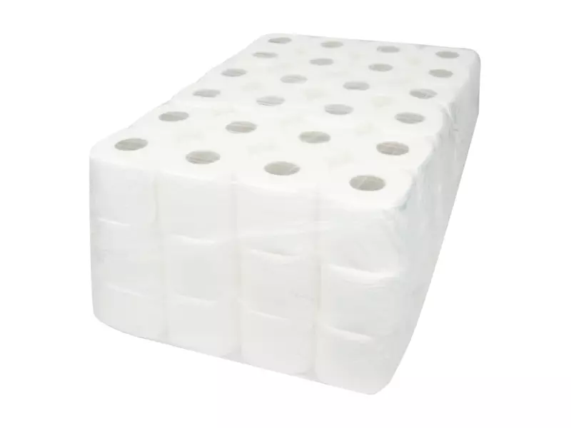 Toiletpapier traditioneel cellulose wit 4-laags 150 vel 9 x 8 rol