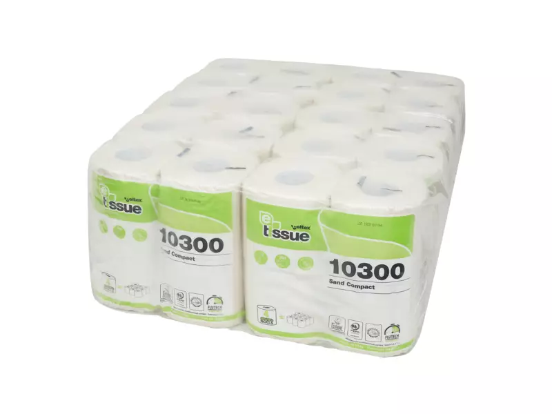 Toiletpapier traditioneel E-tissue naturel 2-laags 300 vel 10 x 4 rol