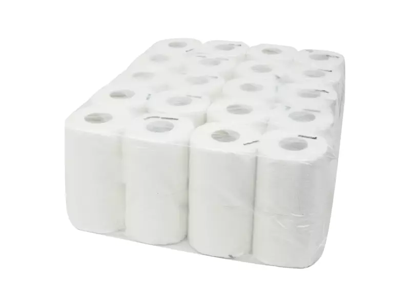 Toiletpapier traditioneel recycled wit 2-laags 400 vel 10 x 4 rol