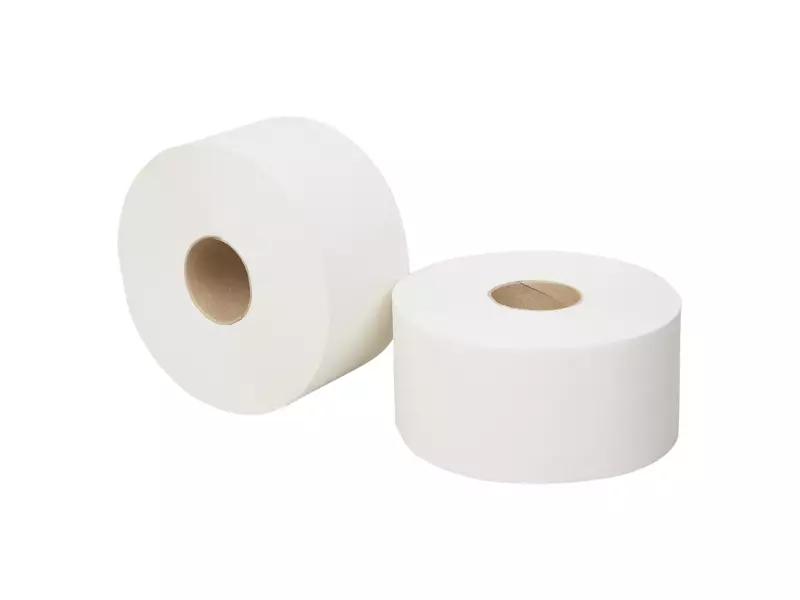 Toiletpapier mini jumbo recycled wit 2-laags 180 meter 12 rol