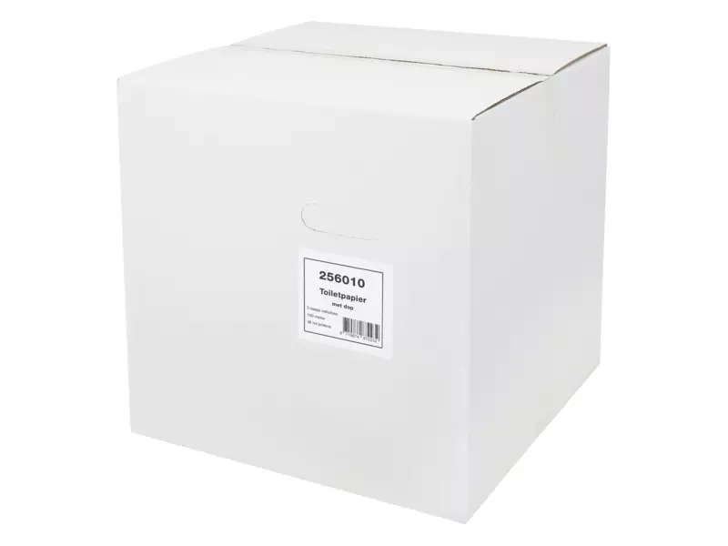 Toiletpapier met dop cellulose wit 2-laags 100 meter 36 rol