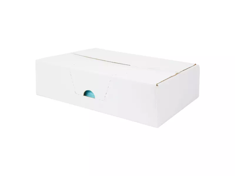 Toptex blauw 38 x 30 cm 250 doek in dispenserdoos