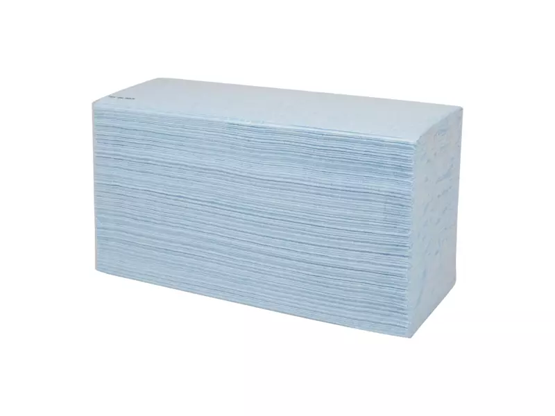 M-wipe Euro pack blauw W-vouw 42 x 35 cm vlak gelegd 5 x 160 doeken