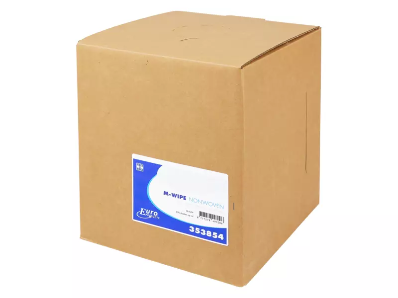 M-wipes blauw 38 x 30 cm 390 doek in dispenserdoos