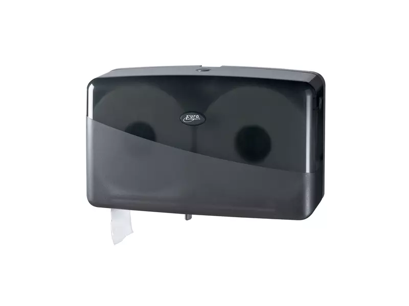 Toiletpapierdispenser Duo mini Jumbo Pearl Zwart