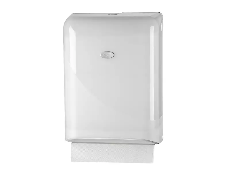 Handdoekdispenser v-fold en interfold Pearl wit