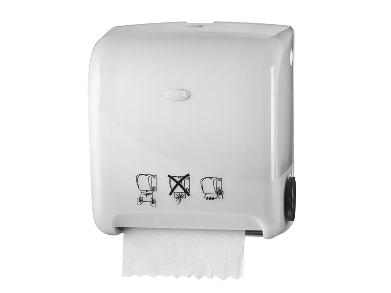 Handdoekroldispenser matic autocut Pearl wit