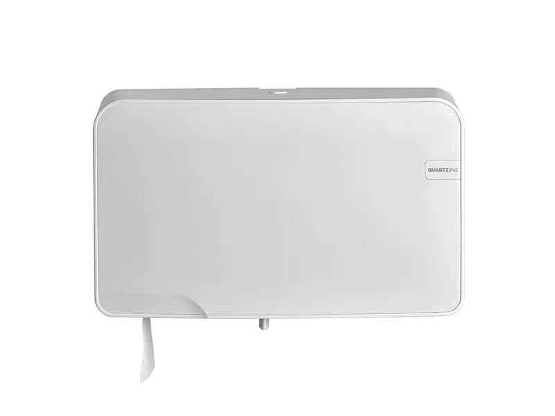 Toiletpapierdispenser duo mini jumbo Quartz wit