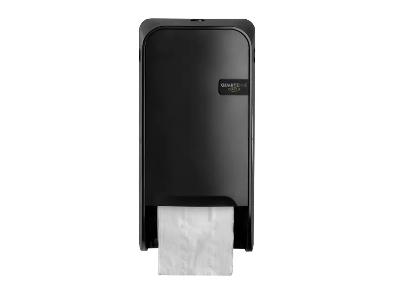 Toiletpapierdispenser doprol QuartzLine zwart