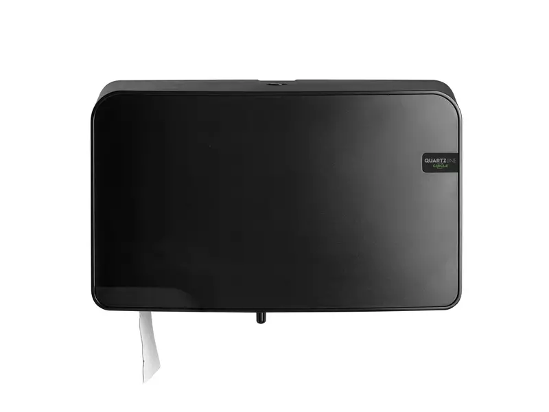 Toiletpapierdispenser duo mini jumbo Quartz zwart