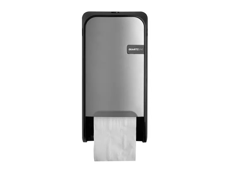 Toiletpapierdispenser doprol QuartzLine zilver