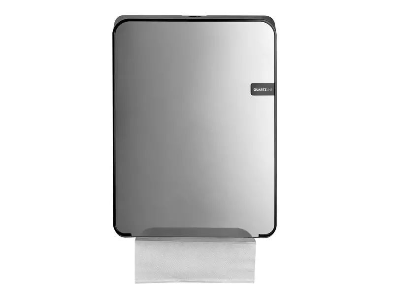 Handdoekdispenser multifold c-fold Quartz zilver