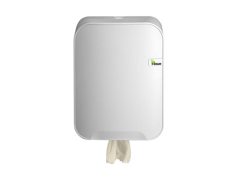 Poetsrolhouder Midi poetspapier E-tissue Wit