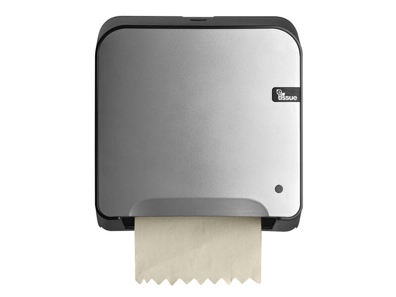 Handdoekroldispenser Mini Matic E-tissue Zilver