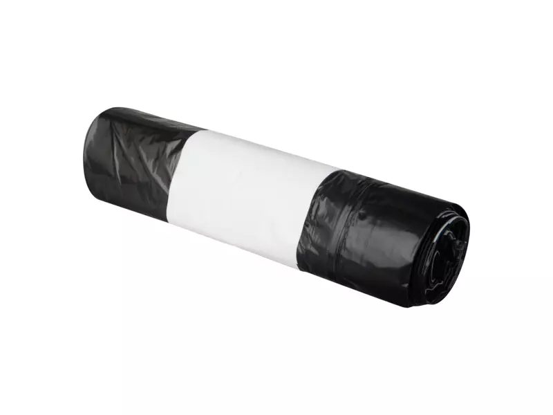 Afvalzak hygiëne LDPE trekband zwart 45 x 45 + 5 cm T25 25 rol x 20 stuks