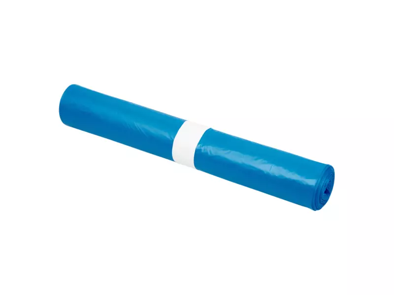 Afvalzak 80 x 110 cm T25 HDPE blauw 15 rol x 20 stuks