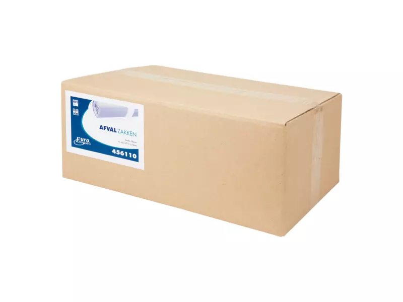 Afvalzak 80 x 110 cm T25 HDPE blauw 15 rol x 20 stuks