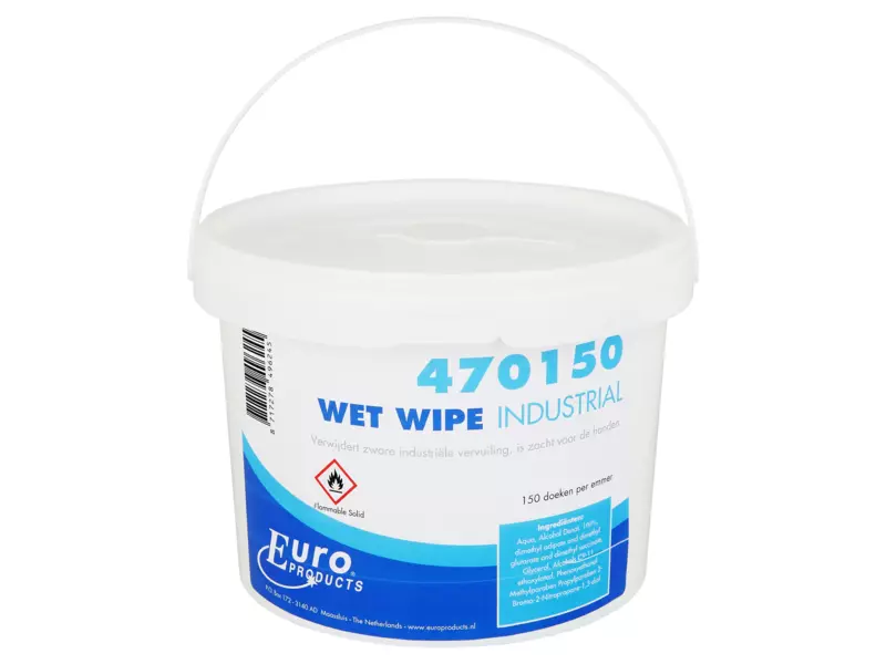 Wet wipes 25 x 31 cm 4 x 150 doeken in een emmer