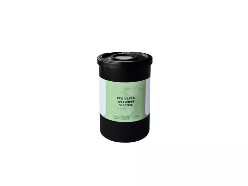Wet wipes eco ultra viscose geurloos 17,25 x 30 cm 6 x 100 wipes per bus