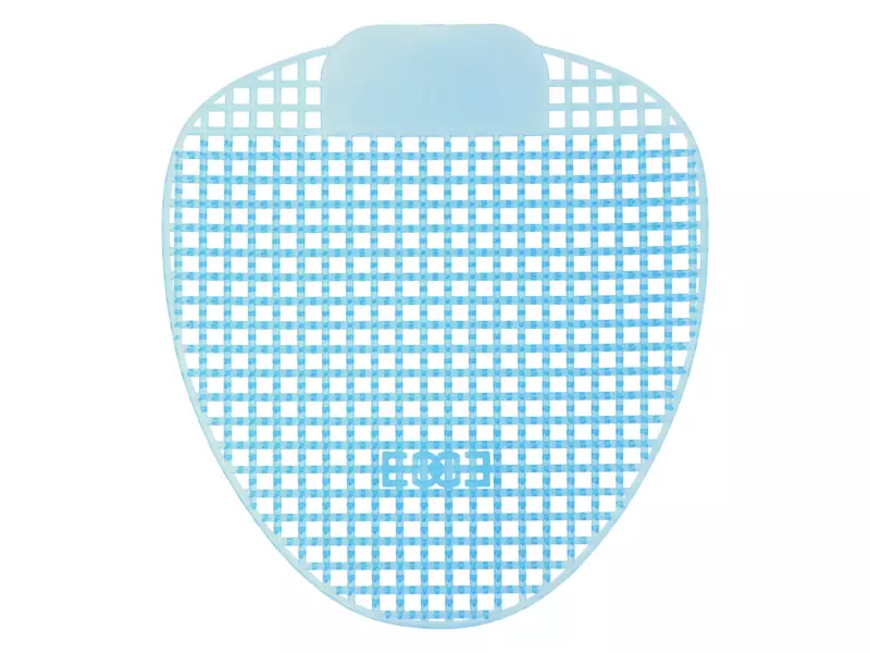 Urinoirmatjes ocean mist blauw met anti-spathaartjes