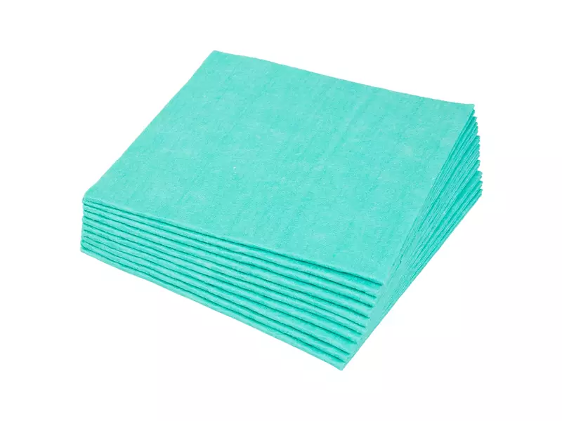 Sopdoek groen A-kwaliteit 1/4 vouw 38 x 40 cm 200 doeken per pak