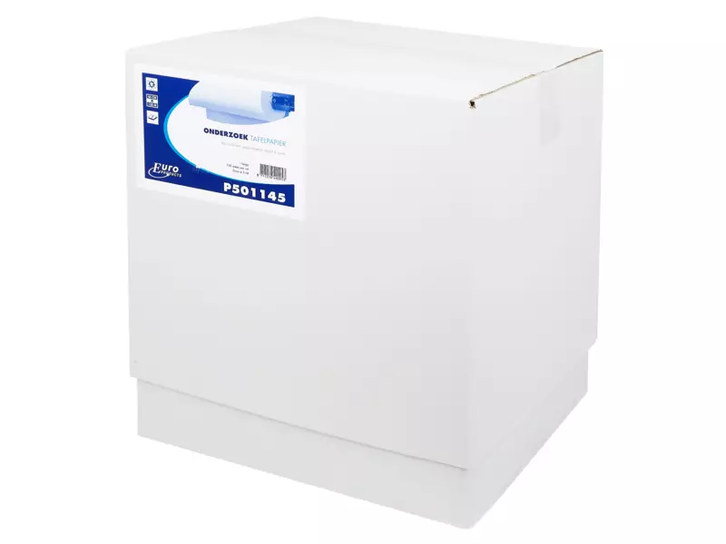 Onderzoektafelpapier wit 1-laags 150 meter x 46 cm 5 rol