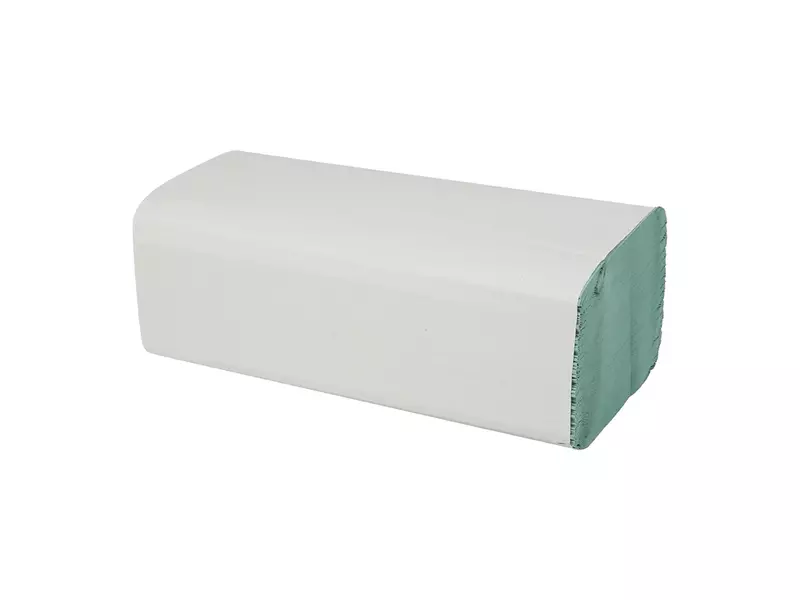 Handdoekpapier v-fold recycled groen 1-laags 23 x 25 cm 20 x 250 sheets