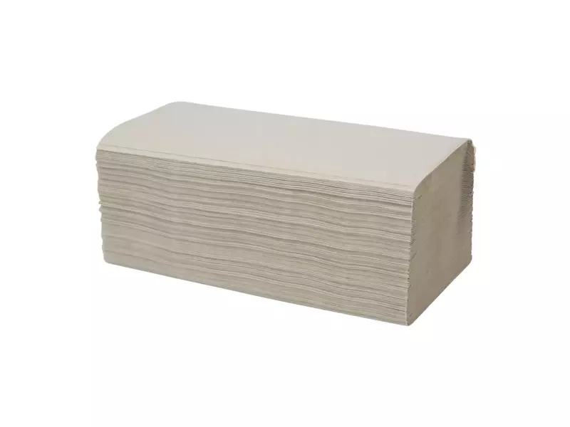 Handdoekpapier v-fold recycled naturel 1-laags 23 x 25 cm 20 x 250 sheets
