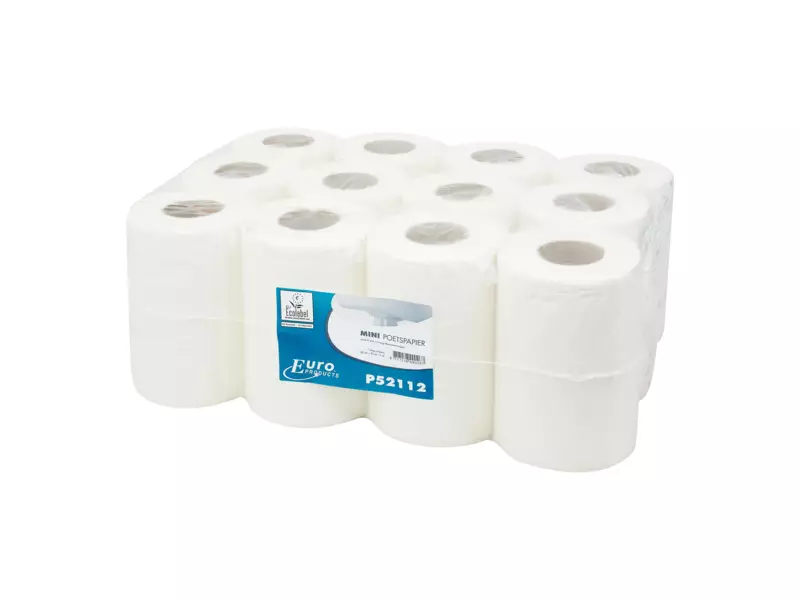 Mini poetspapier cellulose 1-laags 120 meter 12 rol