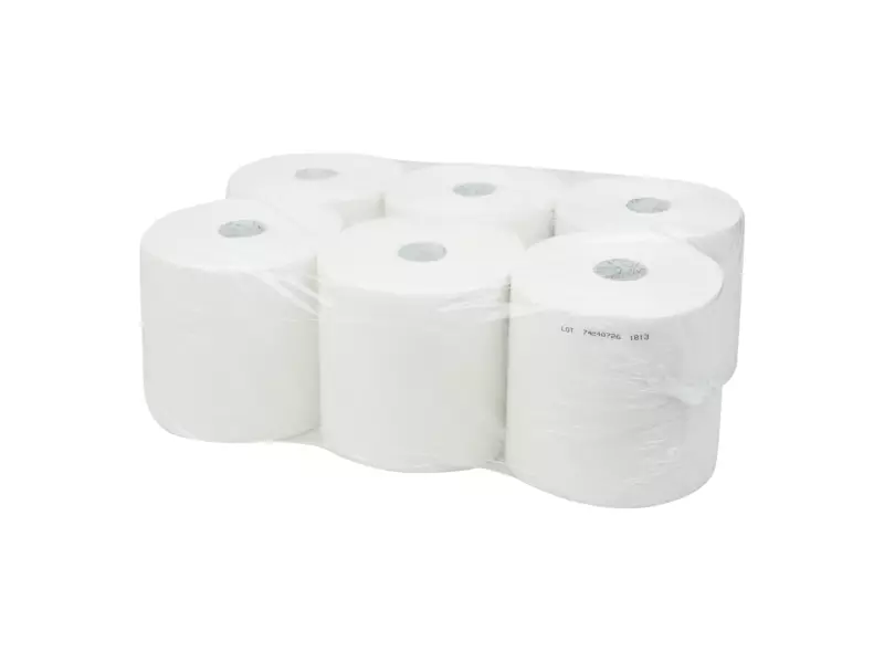 Midi poetspapier recycled 2-laags 130 meter 6 rol