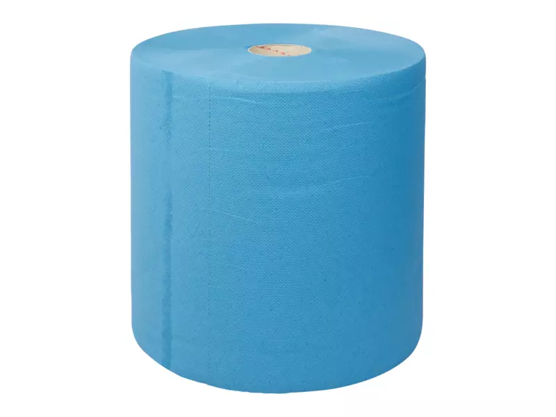 Industriepapier recycled blauw 3-laags 380 meter 1 rol