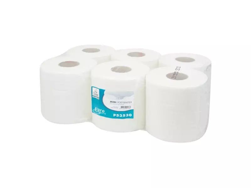 Midi poetspapier cellulose 1-laags 300 meter 6 rol