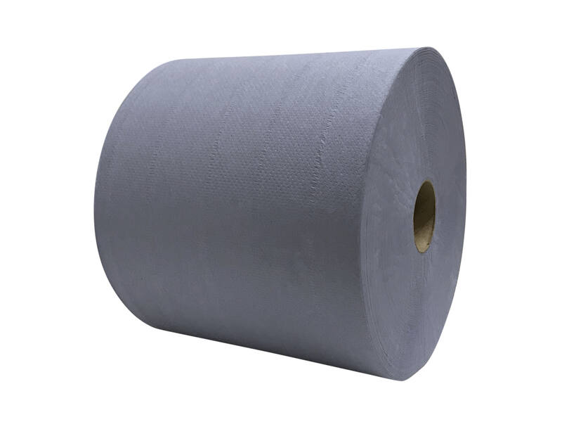 Industriepapier recycled blauw 2-laags 380 meter 2 rollen