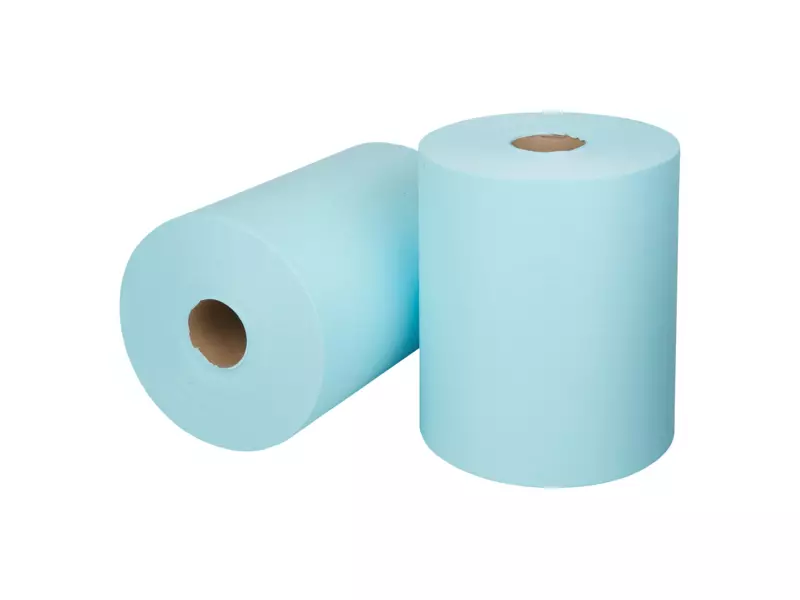 Toptex blauw 38 x 30 cm 2 x 500 doeken op rol