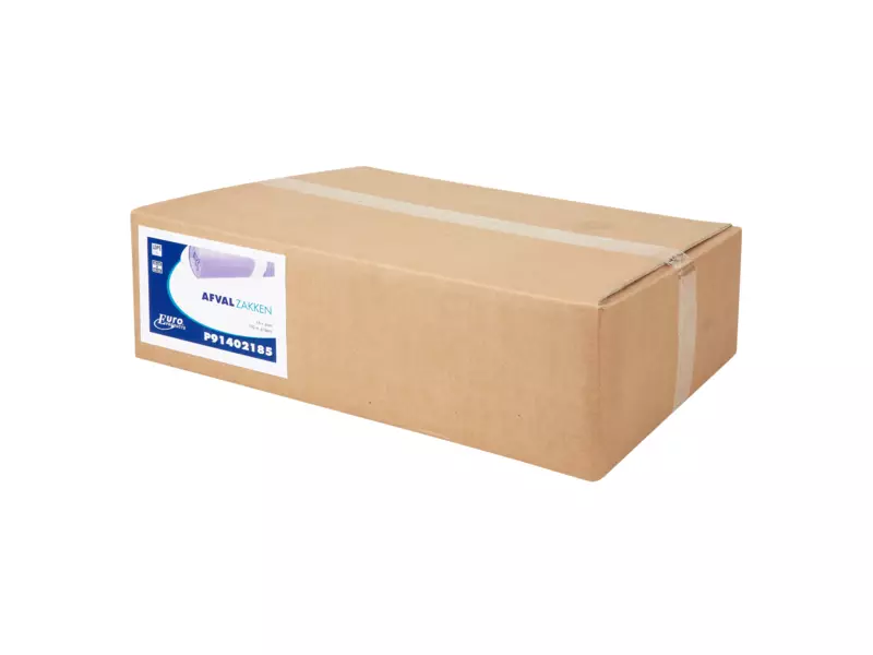 Afvalzak 60 x 80 cm T150 LDPE transparant 100 stuks