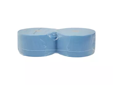 Industriepapier cellulose blauw 3-laags 350 meter 2 rol