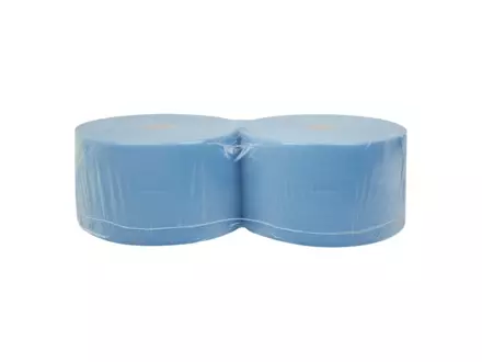 Industriepapier cellulose blauw 3-laags 380 meter 2 rol