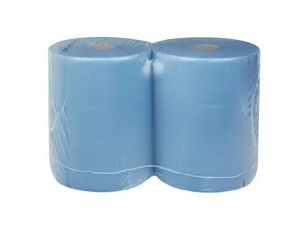 Industriepapier cellulose blauw 3-laags 190 meter 2 rol