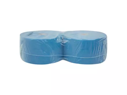 Industriepapier recycled blauw 3-laags 350 meter 2 rol