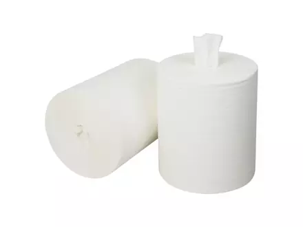 Midi poetspapier coreless cellulose 1-laags 275 meter 6 rol