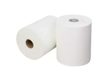 Handdoekrol mini matic cellulose wit 2-laags 165 meter 6 rol