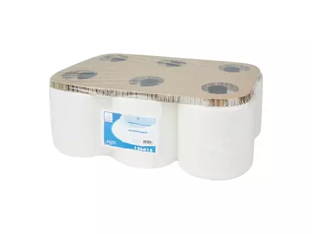 Handdoekrol Impuls cellulose wit 2-laags 150 meter 6 rol