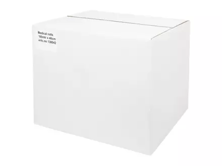 Onderzoektafelpapier cellulose 2-laags 100 meter x 40 cm 6 rol
