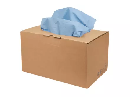 Industriepapier cellulose blauw 2-laags 42 x 33 cm 240 doek