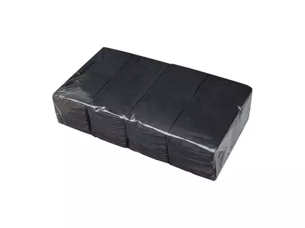 Servetten 1/8 fold cellulose zwart 2-laags 40 cm x 40 cm 8 x 250 sheets