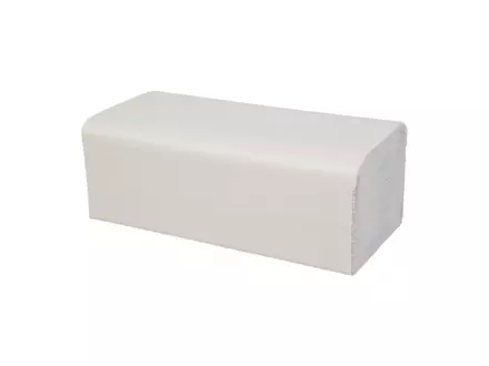 Handdoekpapier v-fold recycled wit 1-laags 23 x 25 cm 20 x 250 sheets