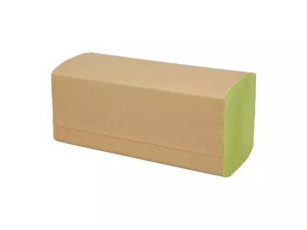 Handdoekpapier v-fold cellulose groen 2-laags 21 x 25 cm 15 x 214 sheets