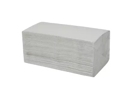 Handdoekpapier v-fold recycled naturel 2-laags 22 x 22,5 cm 20 x 250 sheets